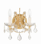 Crystorama - 4472-GD-CL-MWP - Deux lumières Murale - Marie-Thérèse - Or