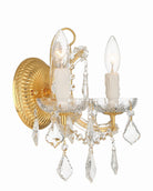 Crystorama - 4472-GD-CL-MWP - Deux lumières Murale - Marie-Thérèse - Or