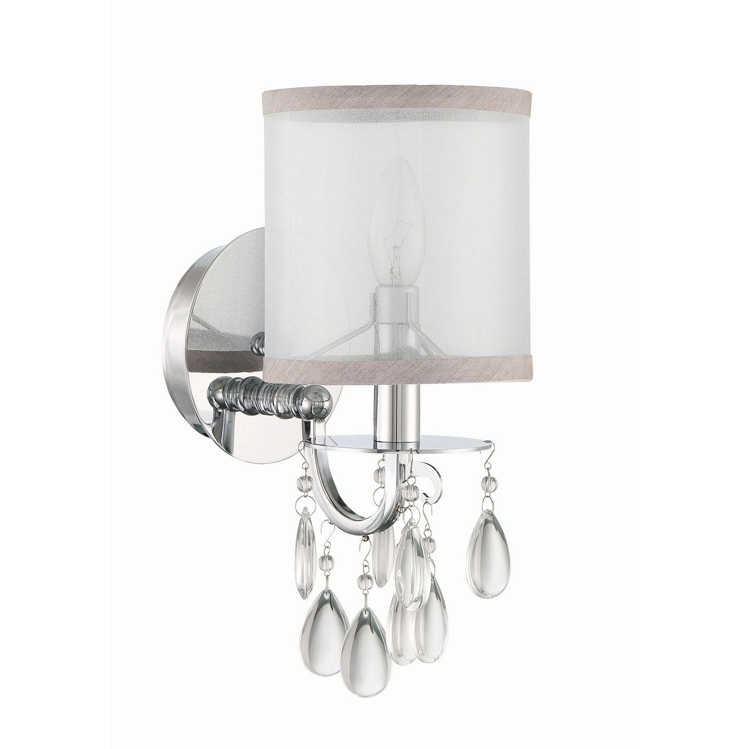 Crystorama - 5621-CH - One Light Wall Sconce - Hampton - Polished Chrome