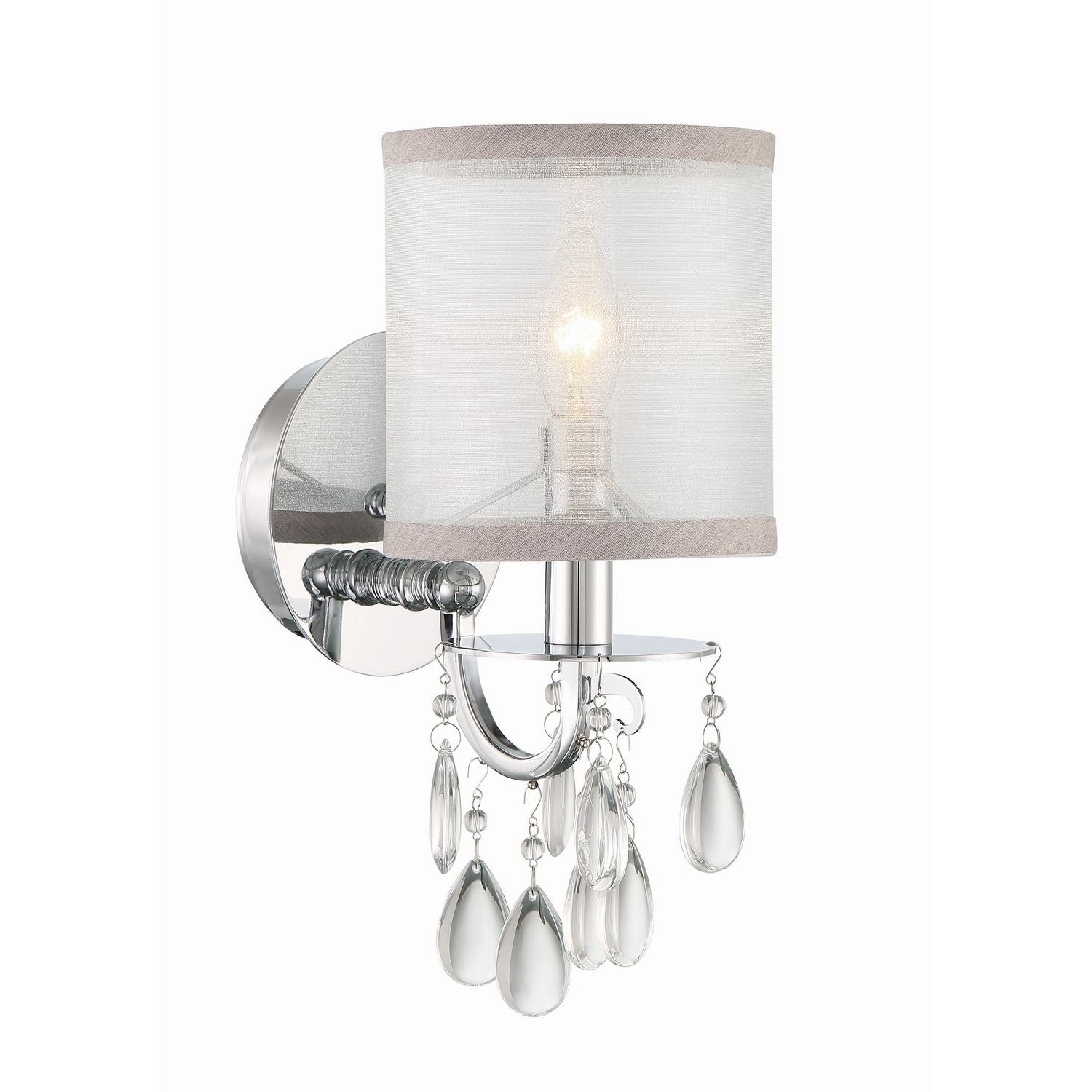 Crystorama - 5621-CH - One Light Wall Sconce - Hampton - Polished Chrome
