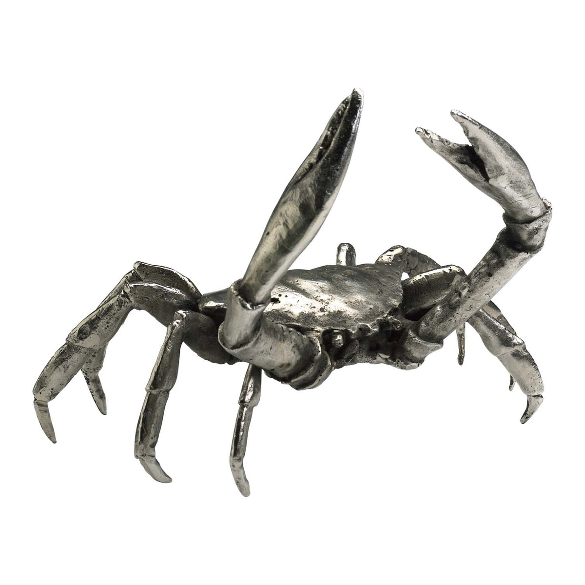 Cyan Canada - 01897 - Sculpture - Large Crab - Silver Leaf