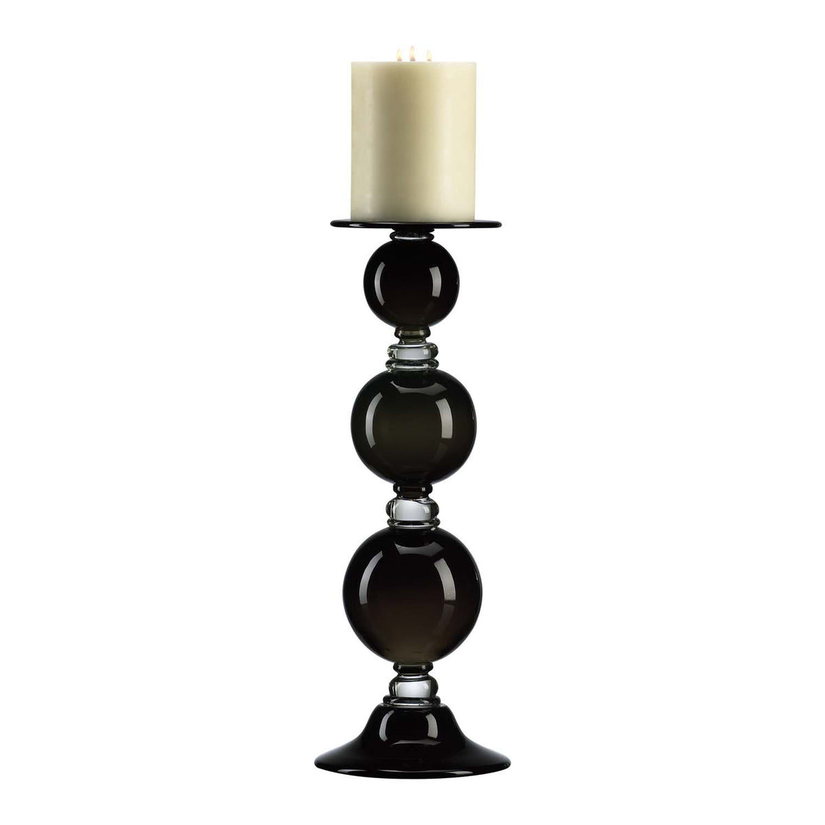 Cyan Canada - 02180 - Candelabra - Globe - Black And Clear