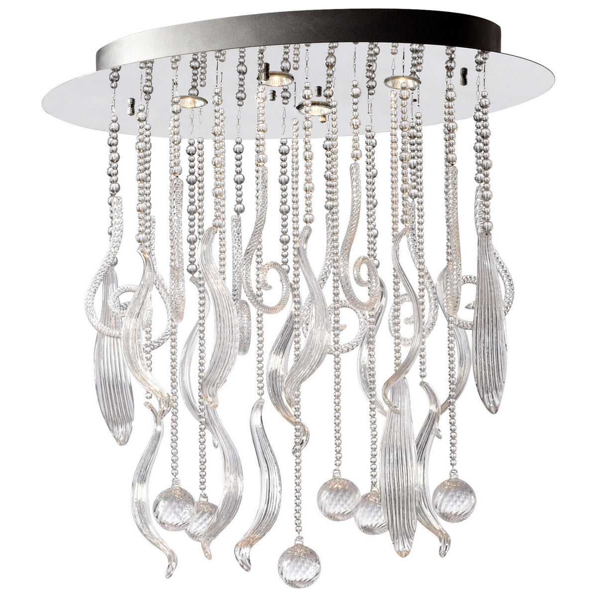 Cyan Canada - 04668 - Quatre lumières Suspension - Mirabelle - Chrome