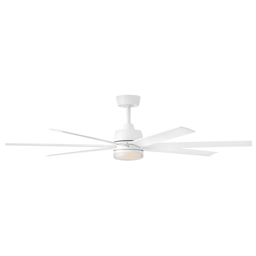 Éclairage intelligent LED Hinkley 910656FMW-LDD Ventilateur  en blanc mat