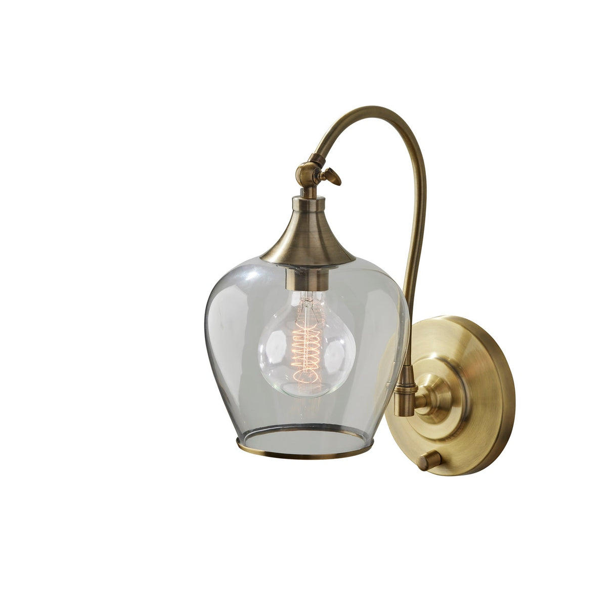 Adesso Home - 3920-21 - Wall Lamp - Bradford - Antique Brass
