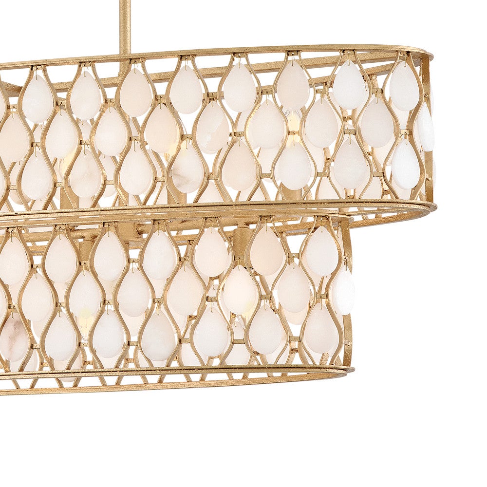 Fredrick Ramond FR41509PI Estie Alabaster Linéaire en Piastra Gold