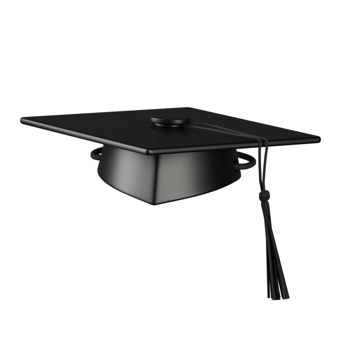 Kay Bojesen 39540 Graduation Hat for Wooden Figurines in Black