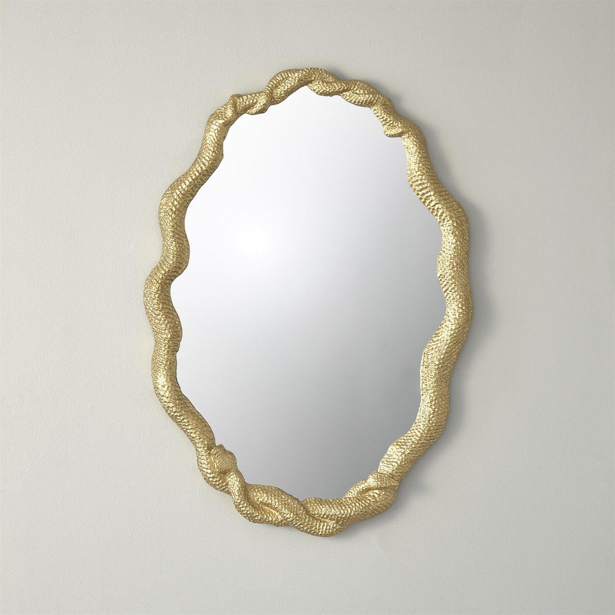 Miroir serpent entrelacé