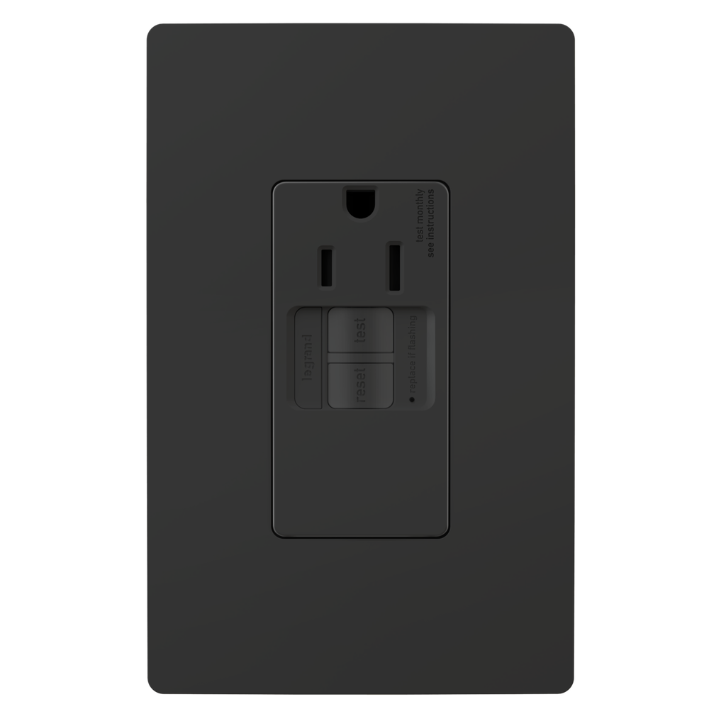 Prises GFCI simplex 15 A inviolables avec autotest et protection SafeLock®