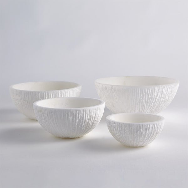 Chiseled Alabaster Bowls