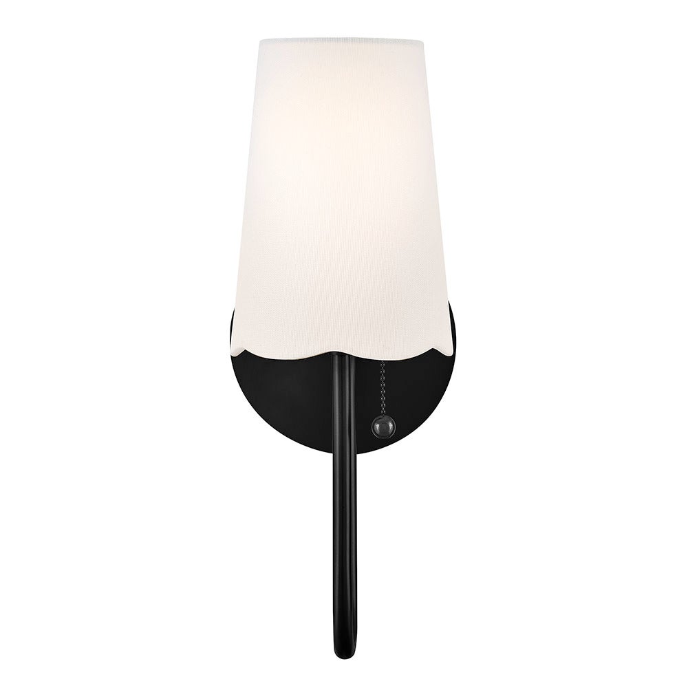 Applique murale festonnée Lark 84380BK Bliss en noir