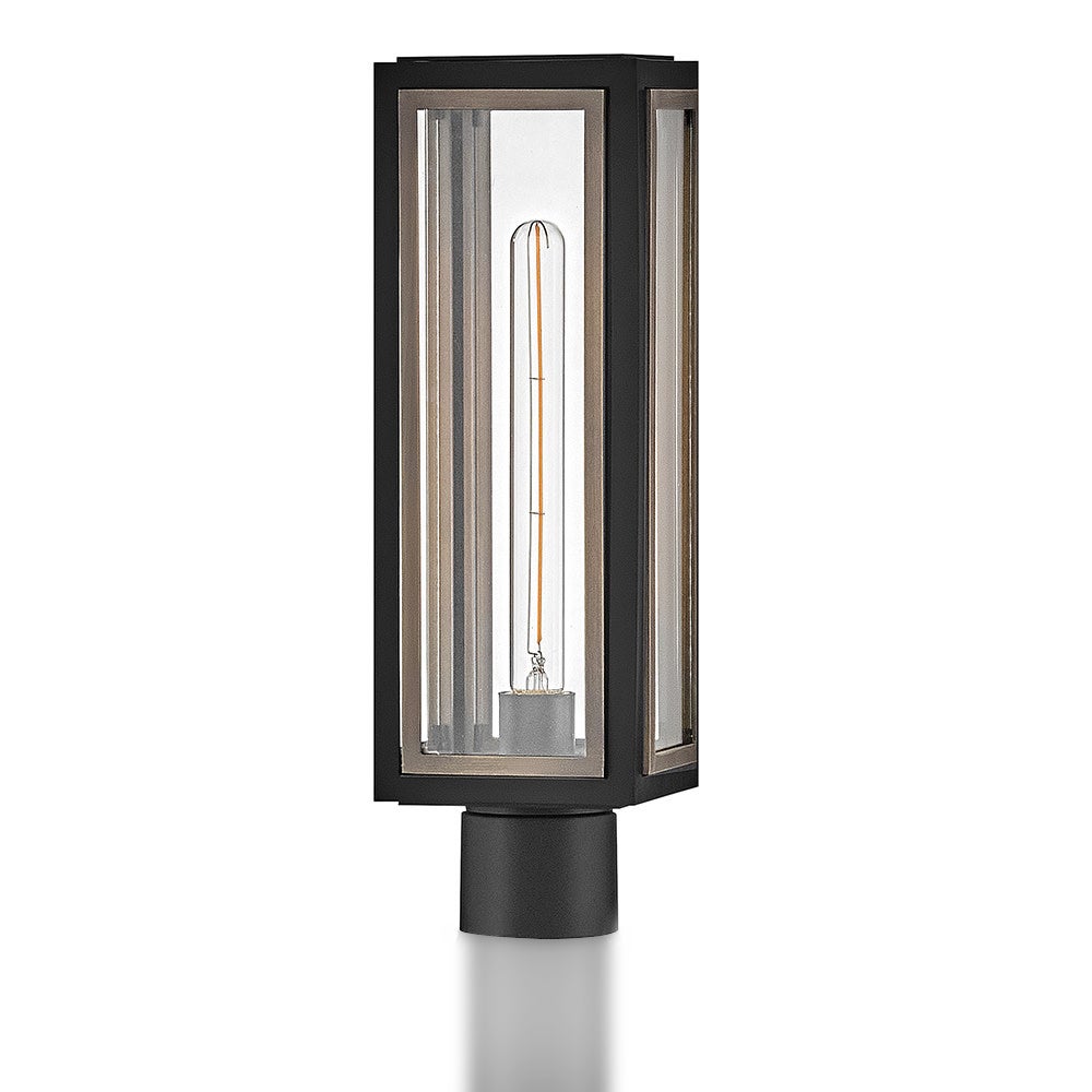 Hinkley Lighting 12981BK Shaw Post Mount Lantern in Black