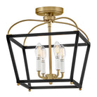 Lark 84273BK-LCB Tate Lantern Semi-encastré noir
