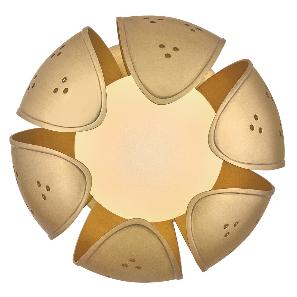 Fredrick Ramond FR46962UB-LL Anthos LED Semi-Flush Mount in Unlacquered Brass