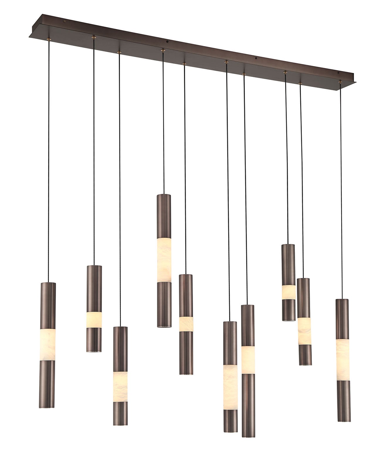Eurofase 50121-021 Ronda LED Linear Chandelier in Harlow Bronze