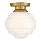 Lark 84321LCB Penny Flush Mount in Lacquered Brass