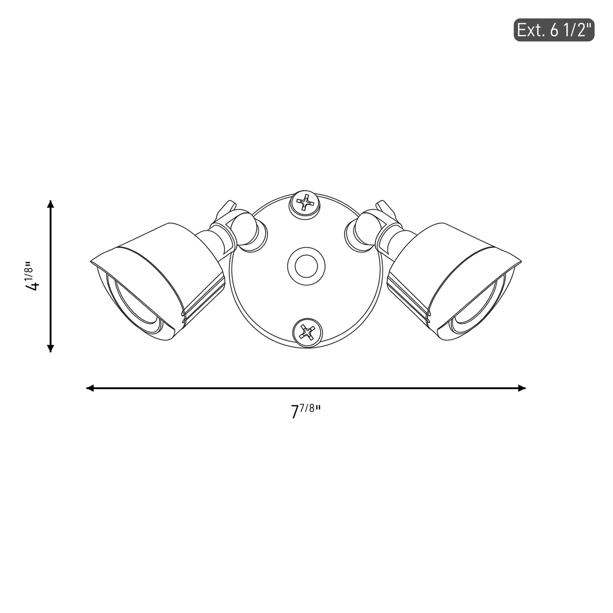 Projecteur double LED 3CCT Savoy House 4-FLOOD-A2-3CCT-BZ en bronze