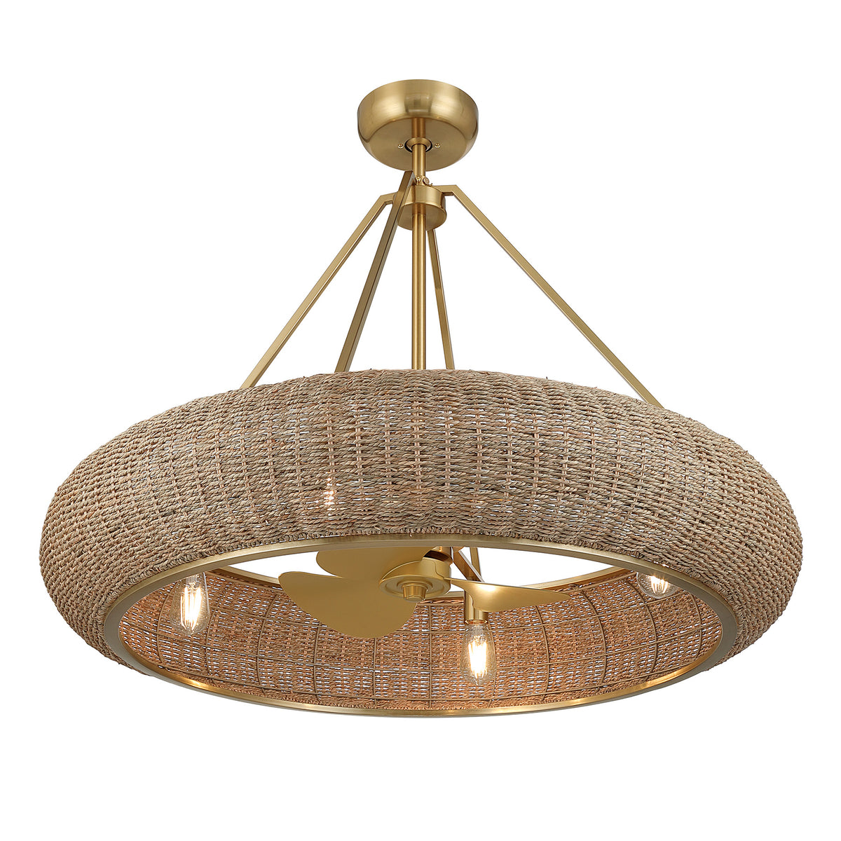 Savoy House 40-FD-8302-322 Gaia Ventilateur  D'Lier en laiton chaud