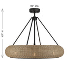 Savoy House 40-FD-8302-89 Gaia Ventilateur  D'Lier en noir mat