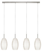Eglo Canada - 88955A - Quatre lampes linéaires Suspension - Batista 1 - Nickel mat