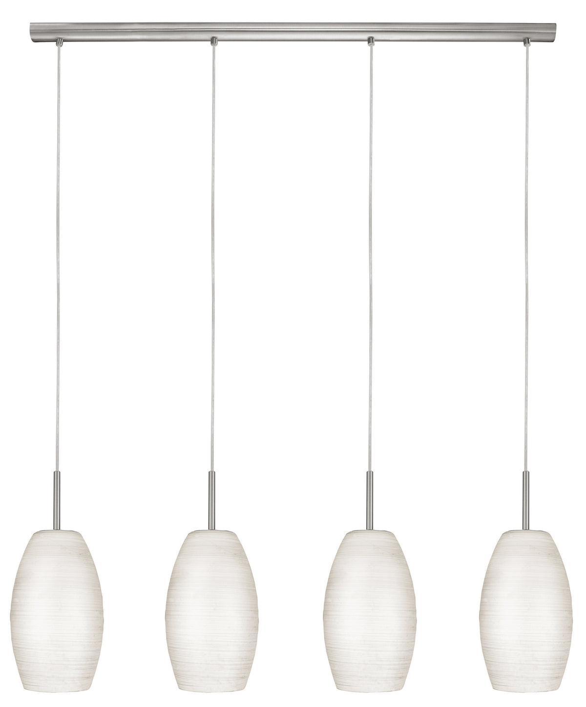 Eglo Canada - 88955A - Four Light Linear Pendant - Batista 1 - Matte Nickel