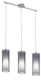 Eglo Canada - 90305A - Three Light Linear Pendant - Pinto Nero - Matte Nickel