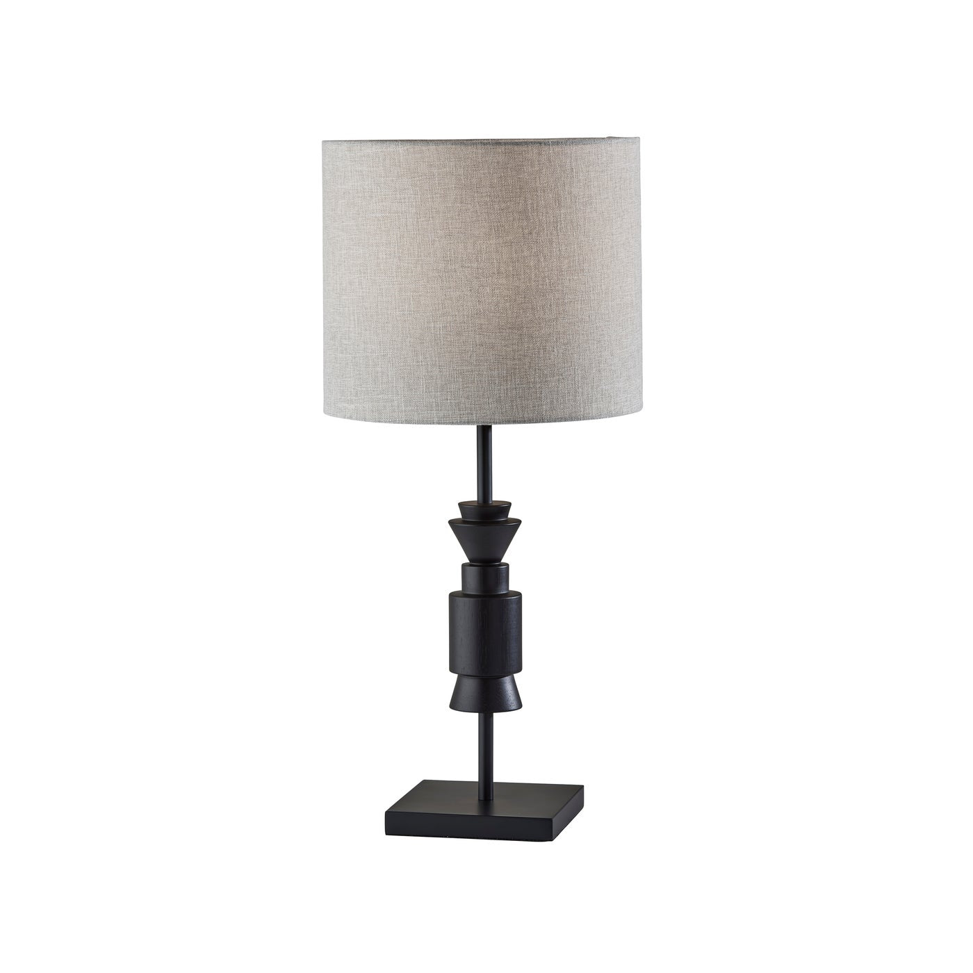 Adesso Home - 4048-01 - Table Lamp - Elton - Black / Black Wood Rubber Wood