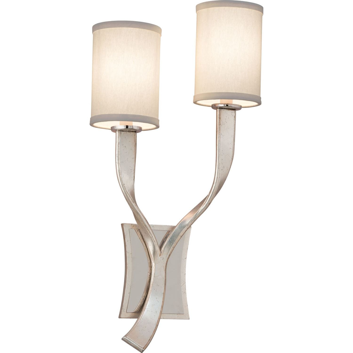 Corbett Lighting - 158-11 - Two Light Wall Sconce - Roxy - Modern Silver With Polished Stainless