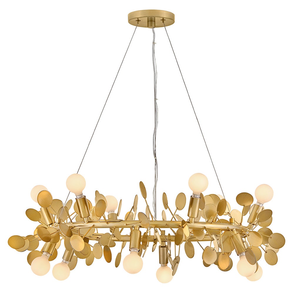Lark 84406DA Lolli Chandelier in Distressed Brass