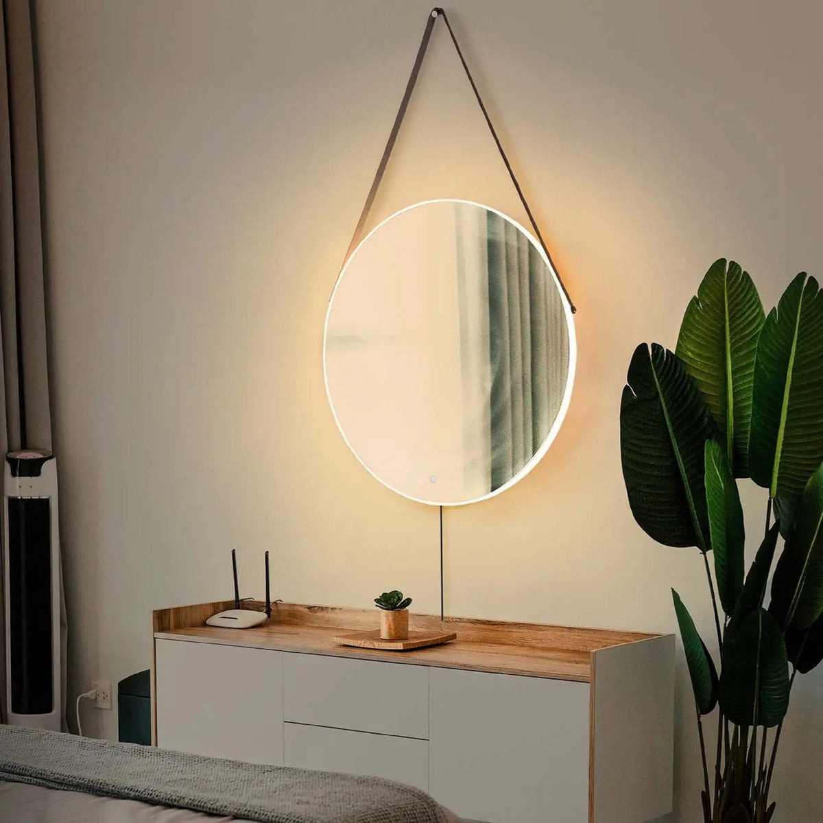 Aurora Round Backlit LED Wall Mirror