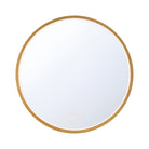 Eurofase 48094-023 Cerissa LED Round Mirror in Gold