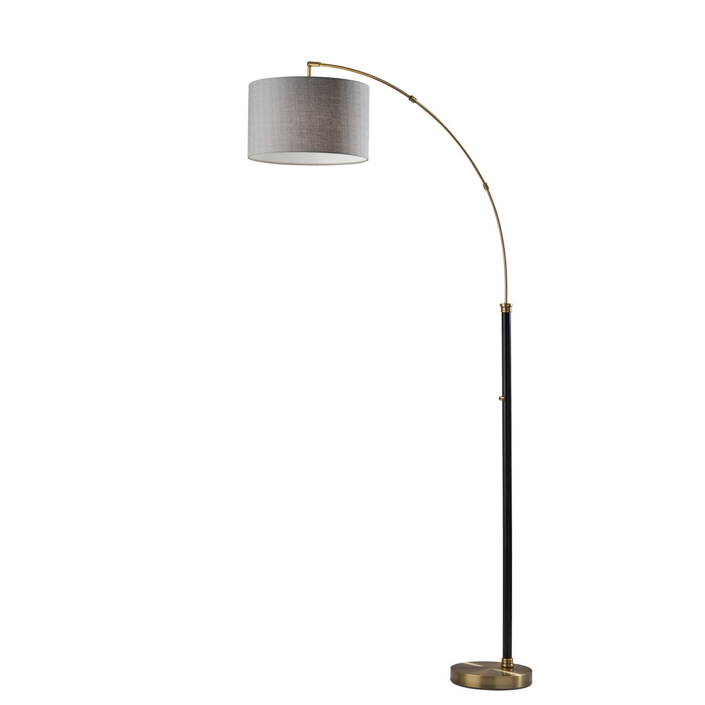 Adesso Home - 4209-21 - Arc Lamp - Bergen - Black & Antique Brass