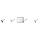 Eglo Canada - 200099A - Projecteur sur rail fixe à quatre lampes - Eridan - Chrome et blanc brillant