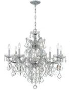Crystorama - 4409-CH-CL-MWP - Neuf Lumières Suspendu - Maria Theresa - Chrome poli