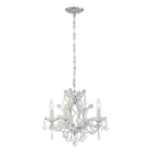 Crystorama - 4474-CH-CL-MWP - Mini lampe à quatre lumières Suspendu - Maria Theresa - Chrome poli