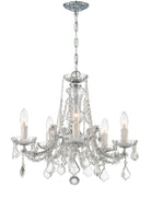 Crystorama - 4476-CH-CL-S - Mini lampe à cinq lumières Suspendu - Maria Theresa - Chrome poli