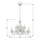 Crystorama - 4479-CH-CL-S - 12 Lumières Suspendu - Maria Theresa - Chrome poli