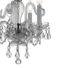 Crystorama - 5044-CH-CL-MWP - Mini lampe à trois lumières Suspendu - Cristal traditionnel - Chrome poli