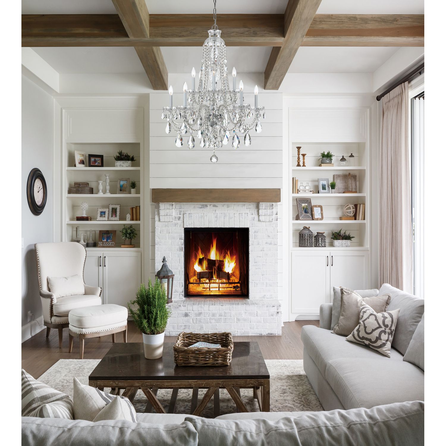 Crystorama - 1110-CH-CL-S - Ten Light Chandelier - Traditional Crystal - Polished Chrome