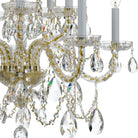 Crystorama - 1130-PB-CL-MWP - Dix Lumières Suspendu - Cristal traditionnel - Laiton poli