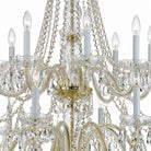Crystorama - 1139-PB-CL-MWP - 16 Lumières Suspendu - Cristal traditionnel - Laiton poli