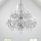 Crystorama - 1139-CH-CL-S - 16 Lumière Suspendu - Cristal traditionnel - Chrome poli