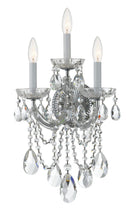 Crystorama - 4423-CH-CL-SAQ - Trois lumières Murale - Maria Theresa - Chrome poli