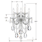 Crystorama - 4425-CH-CL-S - Cinq lumières Murale - Maria Theresa - Chrome poli