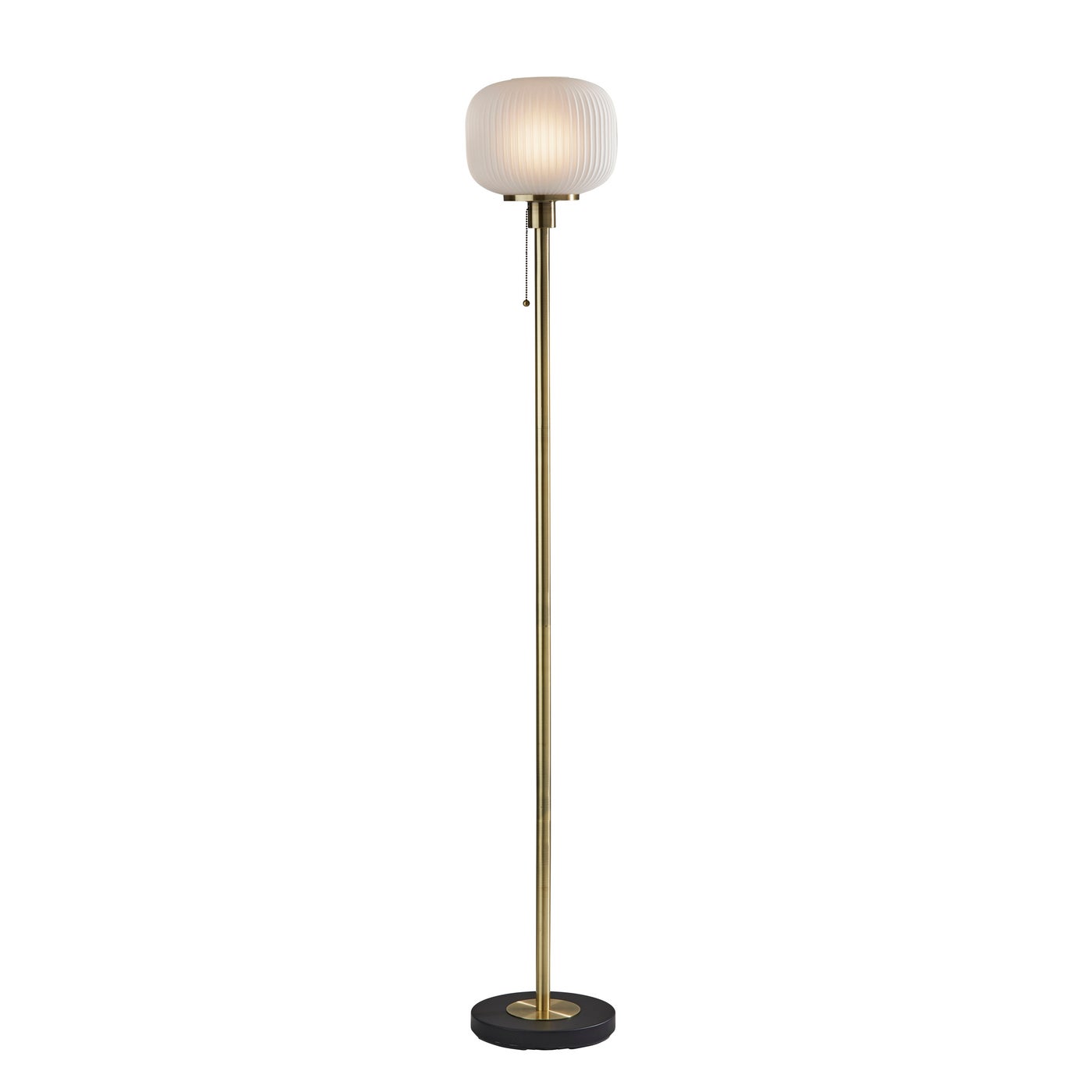 Adesso Home - 4278-21 - Floor Lamp - Hazel - Antique Brass