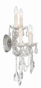 Crystorama - 4425-CH-CL-MWP - Cinq lumières Murale - Maria Theresa - Chrome poli