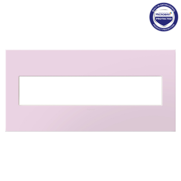 adorne® Rosa Five-Gang Screwless Wall Plate with Microban®