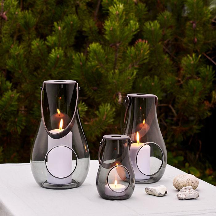 Holmegaard 4343534 Design avec lanterne lumineuse fumée
