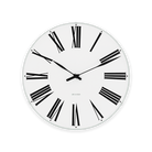 Horloge murale romaine Arne Jacobsen Clocks 43632, blanc/noir