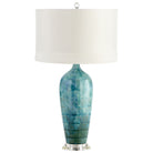 Cyan Canada - 05212 - Une lumière Lampe de table - Elysia - Glaçure bleue